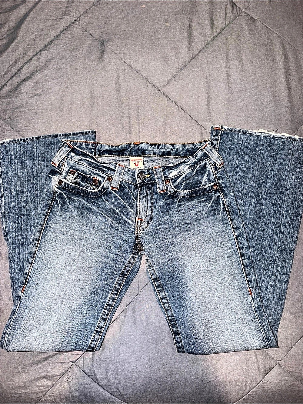 True Religion Joey Bootcut Jeans in Blue Waist 29
